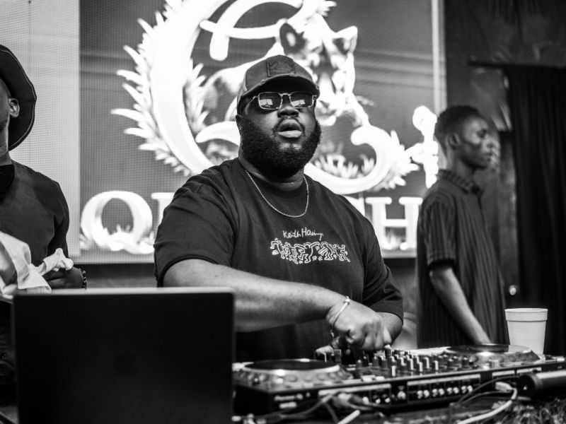 Outside in Black — past Quench Production event